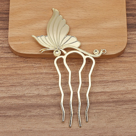 Alloy Hair Comb Findings PW-WG64051-04-1