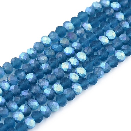 Transparent Glass Beads Strands EGLA-A044-T2mm-MB27-1