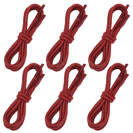 Round Waxed Cord Shoelace String OCOR-WH20007-225B-03-1