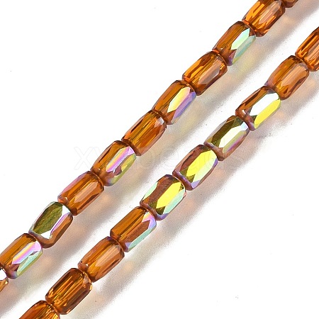 Electroplate Glass Beads Strands GLAA-Q101-02A-AB01-1