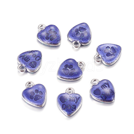 Alloy Enamel Charms X-ENAM-C1422-5-1