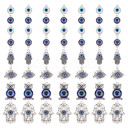 Evil Eye Jewelry Making Finding Kit FIND-PH0008-04-1