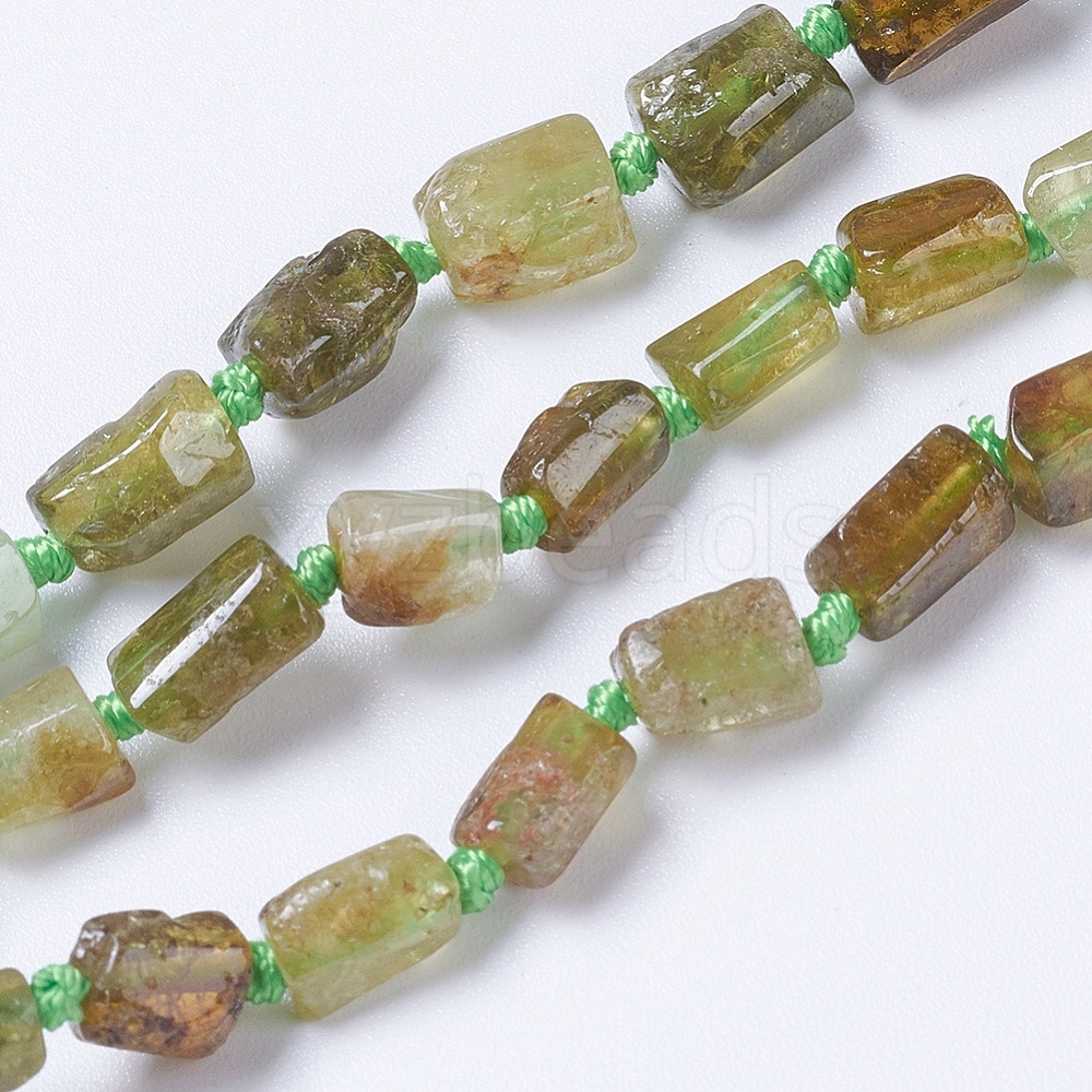 Wholesale Natural Green Garnet Beads Strands - xyzbeads.com