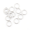Tarnish Resistant 304 Stainless Steel Open Jump Rings STAS-J013-10x0.8mm-01-1