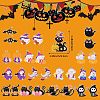 30Pcs 15 Styles Alloy Enamel Pendant Halloween Cartoon Cat Cartoon Pendant DIY Jewelry Accessories JX814A-2