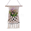 Bohemian Macrame Woven Cotton Magazine Holder PW-WG34399-01-4