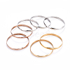 Fashion Tri-color 304 Stainless Steel Buddhist Bangle Sets BJEW-L664-024A-M-2