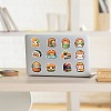 50Pcs Funny Sushi Character PVC Waterproof Stickers PW-WG49122-01-5