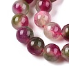 Dyed Natural White Jade Beads Strands G-T138-8mm-210-13-3