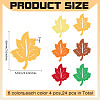 4 Sets Leaf Wool Needle Felting Decoration DIY-MA0006-83A-2
