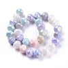 Spray Painted Resin Beads Strands X-RESI-N027-03A-2