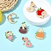 14Pcs 7 Styles Snake Enamel Pins JEWB-CJ0001-55-5