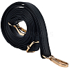 1Pc Black PU Imitation Leather Adjustable Bag Straps AJEW-CL0002-19KCG-1