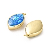 Brass Pendants with Synthetic Opal KK-A239-03G-2