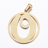 Ion Plating(IP) 304 Stainless Steel Pendants STAS-K162-068G-2