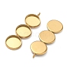 304 Stainless Steel Pendant Cabochon Settings STAS-K320-03A-G-2