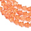 Transparent Glass Beads Strand GLAA-F112-04F-4
