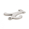 Non-Tarnish 201 Stainless Steel Pendants STAS-L244-04Y-P-3