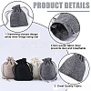 Beebeecraft 24Pcs 4 Colors Burlap Packing Pouches Drawstring Bags ABAG-BBC0001-08-6