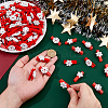 125Pcs 5 Styles Wooden Snowflake Clothespins Craft Clips FIND-FH0016-80-3