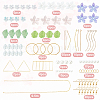 SUNNYCLUE DIY Flower Dangle Earring Making Kit DIY-SC0020-07-2