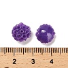 Synthetic Coral 3D Flower Rose Beads CORA-L046-A04-3