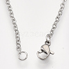 Non-Tarnish 201 Stainless Steel Puppy Pendant Necklaces NJEW-T009-JN046-1-40-3