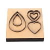 Embossing Wooden Cutting Dies DIY-WH0152-31-1