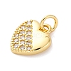 Brass Micro Pave Cubic Zirconia Pendants KK-S510-49G-03-2