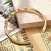 Brass Cuff Bangles for Women BJEW-F482-11G-3