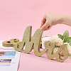 3Pcs 3 Styles Wooden Word Display Decorations AJEW-WH0270-177-3