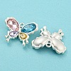 Alloy with Colorful Glass Pendants FIND-G062-09MS-3