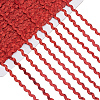 3 Rolls Polyester Wavy Fringe Trim Ribbon OCOR-GF0004-46D-1