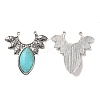 Synthetic Turquoise Big Pendants PALLOY-K001-049-2