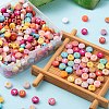 5 Style Opaque Mixed Color Acrylic Beads MACR-FS0001-13-5