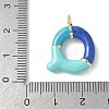 Brass Enamel Pendants KK-E093-03G-Q-01-3
