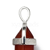 Faceted Bullet Natural Carnelian Double Terminated Pointed Pendants X-G-J261-B08-6