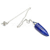 Natural Lapis Lazuli Bullet Dowsing Pendulum Big Pendants PW-WG2823D-01-1