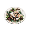 Christmas Theme Printed Acrylic Pendants OACR-G043-04B-2