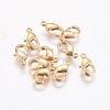 Brass Lobster Claw Clasps KK-WH0030-01G-1