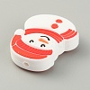 Christmas Theme Food Grade Eco-Friendly Silicone Beads SIL-WH0015-05H-2