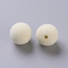 Flocky Acrylic Beads OACR-I001-10mm-L17-2