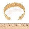 304 Stainless Steel Cuff Bangles for Women BJEW-P364-01A-G-3