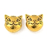 Tibetan Style Alloy Kitten Beads X-TIBEP-GC178-AG-NR-1