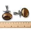 Natural Tiger Eye Pendants G-Z050-07A-3