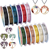 12 Rolls 12 Colors Round Copper Jewelry Wire CWIR-BBC0001-09-1