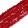 Opaque Glass Beads Strands GLAA-N019-3mm-10-1