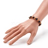 Imitation Wood & Gemstone Style Acrylic Beaded Stretch Bracelets BJEW-JB06229-4