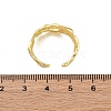 Textured Brass Cuff Finger Rings for Women RJEW-G337-29G-5