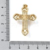 Brass Micro Pave Clear Cubic Zirconia Pendants CU-CBA9883-03A-G-3